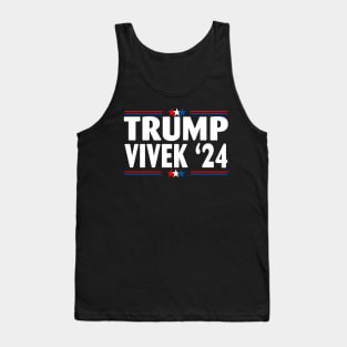 Donald Trump Vivek Ramaswamy '24 American Flag Tank Top